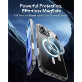 ESR iPhone 16 Classic Hybrid Case with Camera Control Button - MagSafe Compatible - Transparent / Black