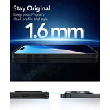 ESR iPhone 16 Pro Max Classic Hybrid Case with Camera Control Button - MagSafe Compatible - Matte Transparent / Black