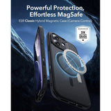 ESR iPhone 17 Classic Hybrid Case with Camera Control Button - MagSafe Compatible - Matte Black