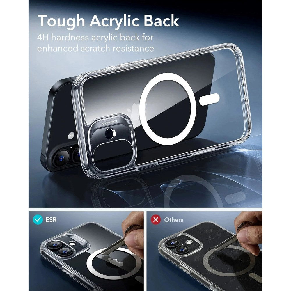 ESR iPhone 17 Classic Hybrid Case with Camera Control Button - MagSafe Compatible - Transparent