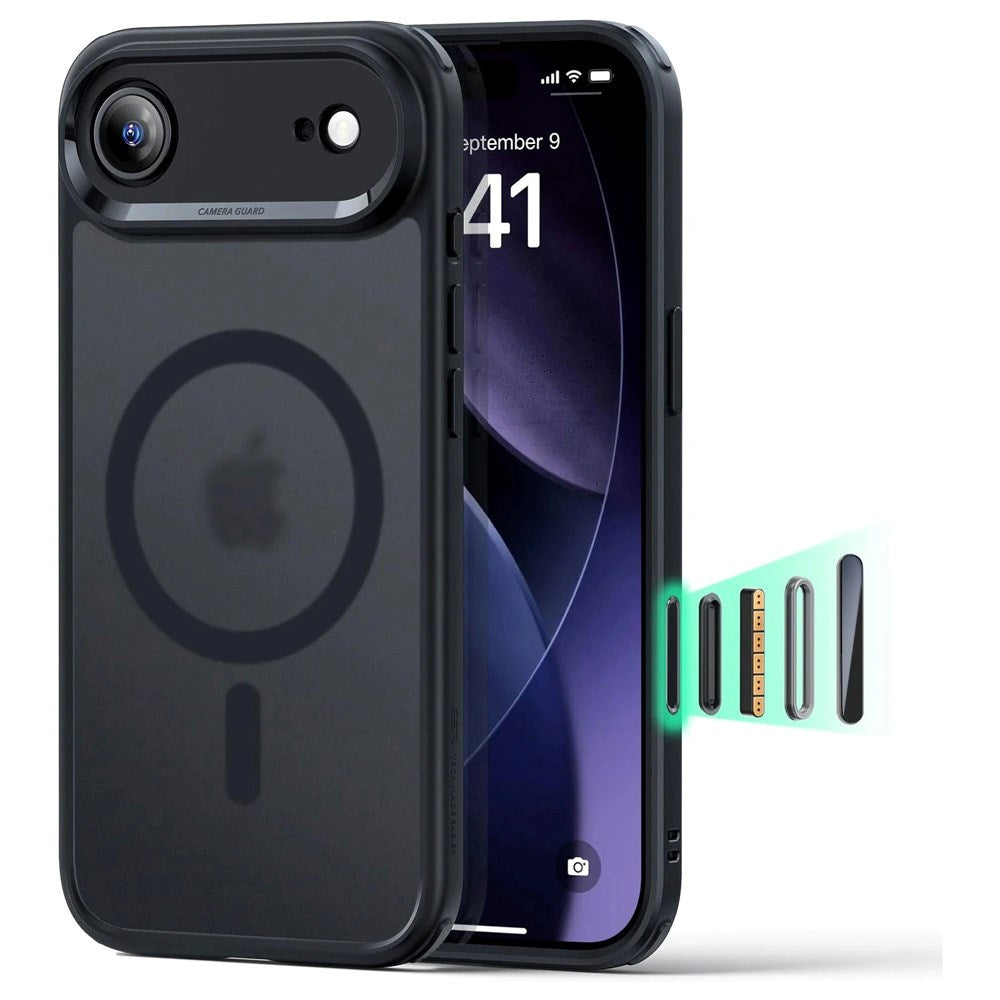 ESR iPhone Air Classic Hybrid Case with Camera Control Button - MagSafe Compatible - Matte Black