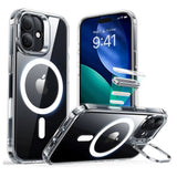 ESR iPhone 17 Classic Hybrid Stash Case with Kickstand - MagSafe Compatible - Transparent