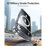 ESR iPhone Air Classic Hybrid Stash Case with Kickstand - MagSafe Compatible - Transparent