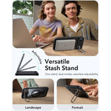 ESR iPhone Air Classic Hybrid Stash Case with Kickstand - MagSafe Compatible - Transparent / Black