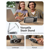 ESR iPhone 17 Pro Max Classic Hybrid Stash Case with Kickstand - MagSafe Compatible - Transparent