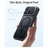 ESR iPhone 17 Pro Max Classic Hybrid Stash Case with Kickstand - MagSafe Compatible - Matte Black