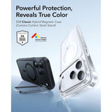 ESR iPhone 17 Pro Classic Hybrid Stash Case with Kickstand - MagSafe Compatible - Matte Black