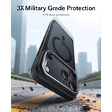 ESR iPhone 17 Pro Classic Hybrid Stash Case with Kickstand - MagSafe Compatible - Matte Black