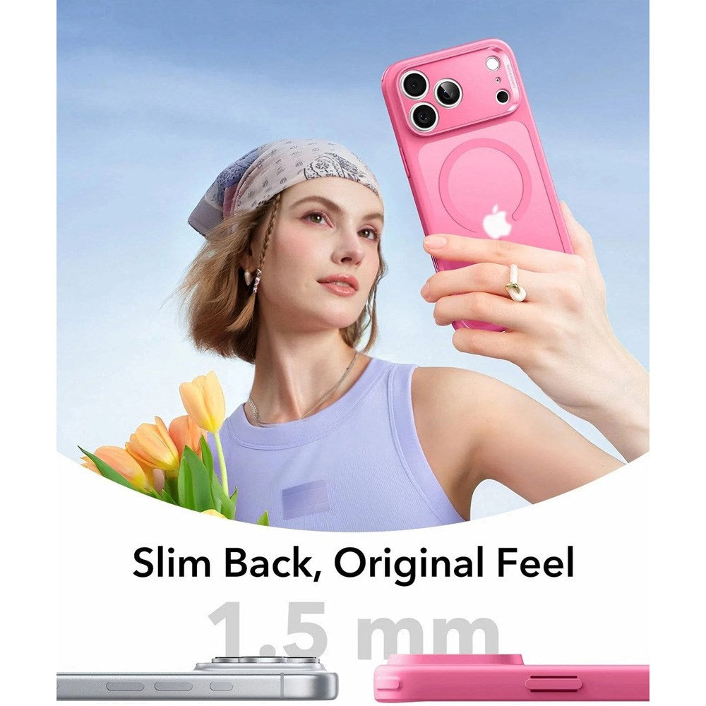 ESR iPhone 17 Pro Classic Hybrid Case with Camera Control Button - MagSafe Compatible - Matte Pink