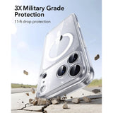 ESR iPhone 17 Pro Classic Hybrid Case with Camera Control Button - MagSafe Compatible - Transparent / Glitter