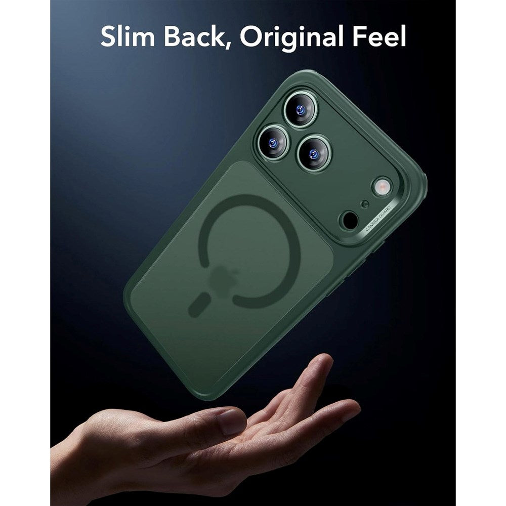 ESR iPhone 17 Pro Classic Hybrid Case with Camera Control Button - MagSafe Compatible - Matte Green