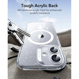 ESR iPhone 17 Classic Hybrid Case with Camera Control Button - MagSafe Compatible - Transparent / Glitter
