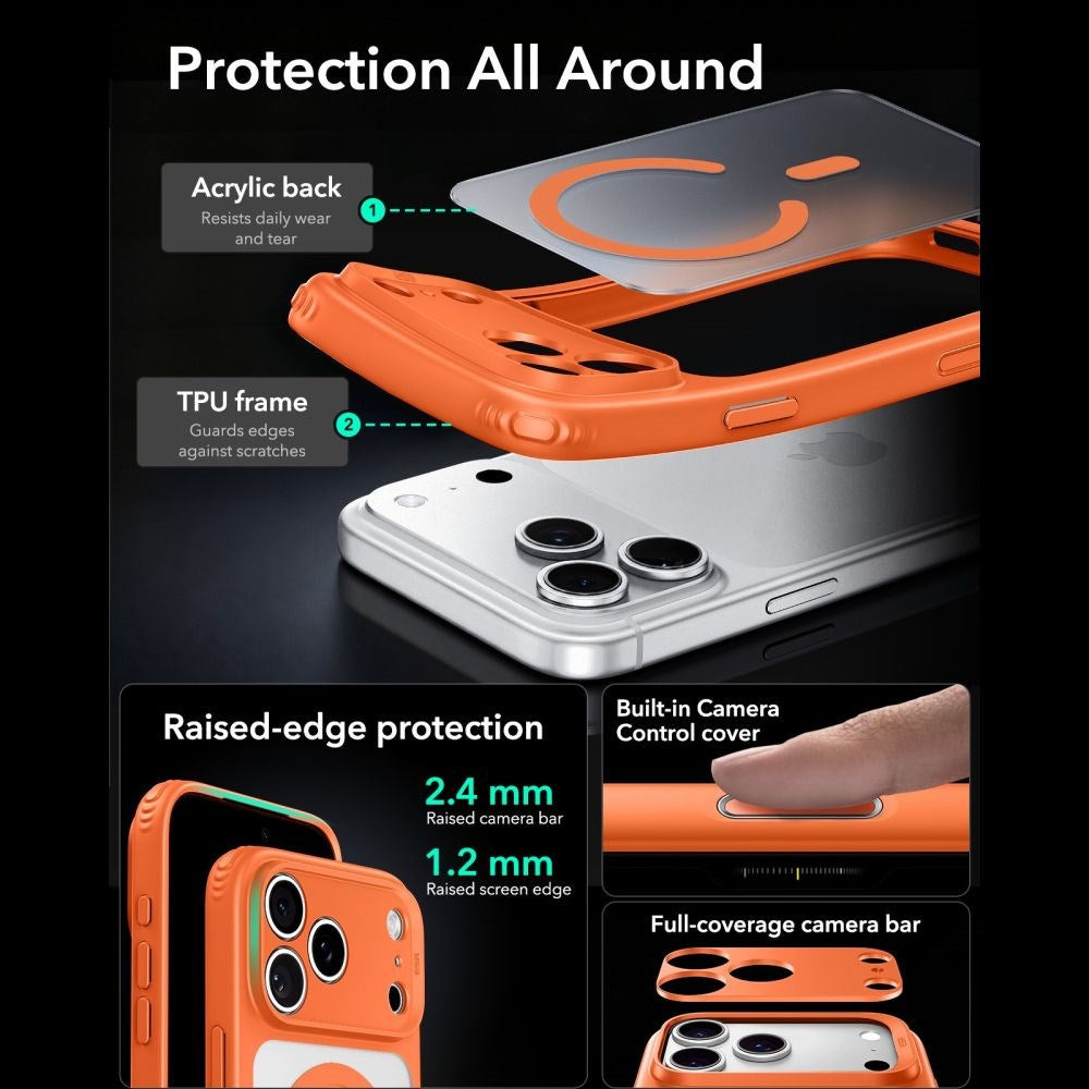 iPhone 18 Pro Max / 17 Pro Max ESR Classic Hybrid Case - MagSafe Compatible - Orange