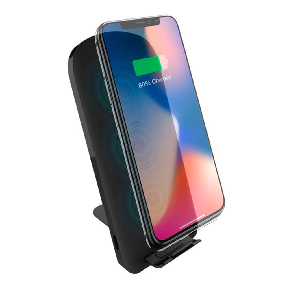 Zikko AirStation Wireless Qi Charger 10W w. Holder - Black