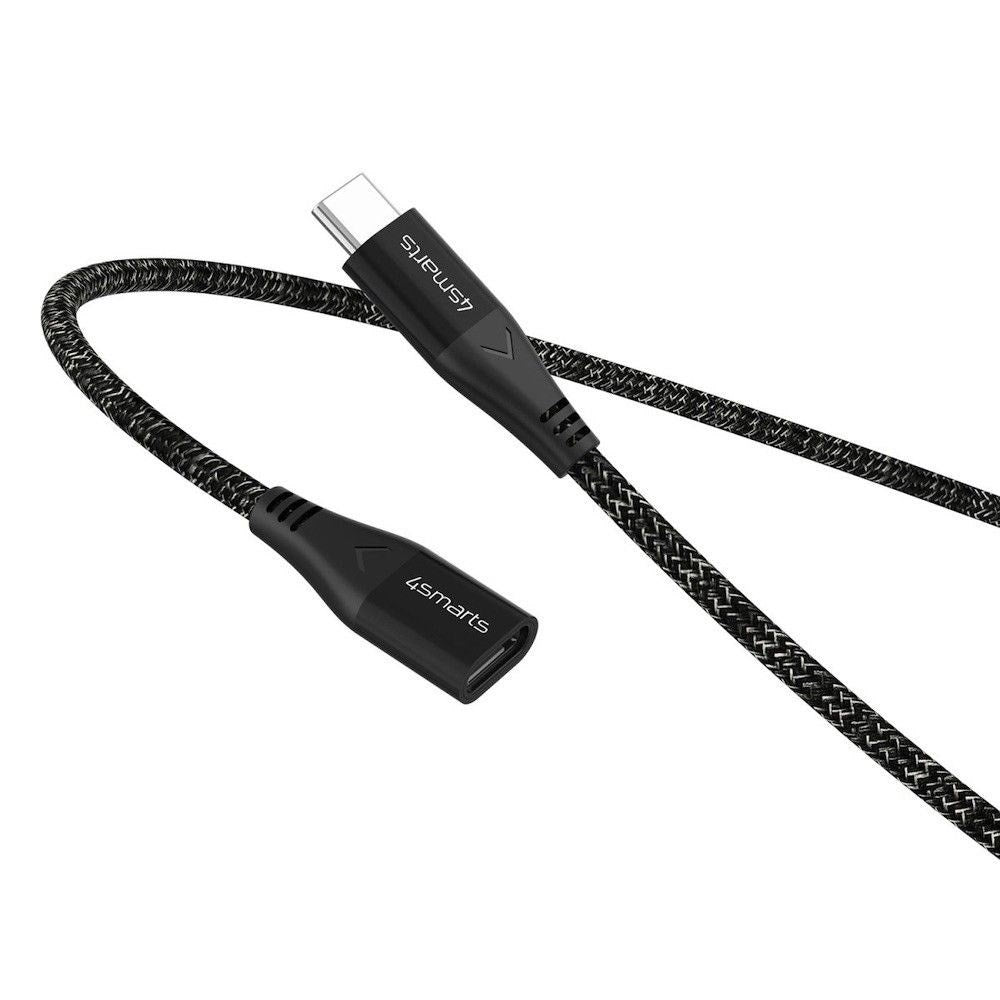 4smarts 60W USB-C Extension Cable - 1.5m - Monochrome