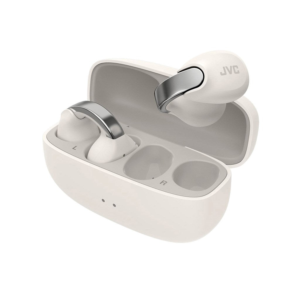 JVC Nearphones HA-NP1T True Wireless Open-Ear Cuff Headphones - White
