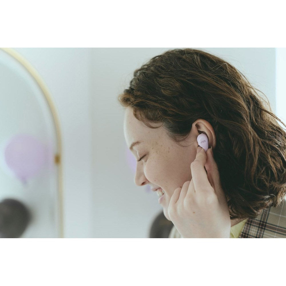 JVC Gumy HA-A23T True Wireless In-Ear Headphones - Active Noise Cancelling - Pink