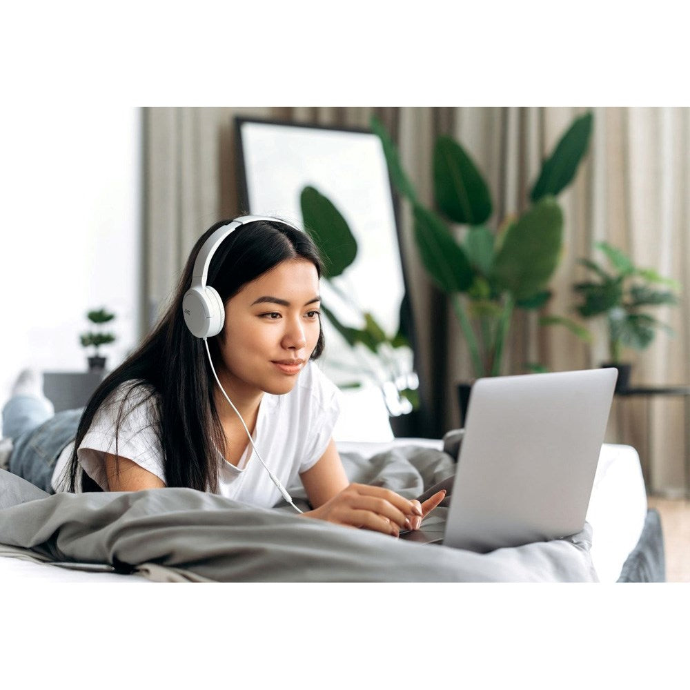 JVC HA-S33UC On-Ear Headset with Cord - White