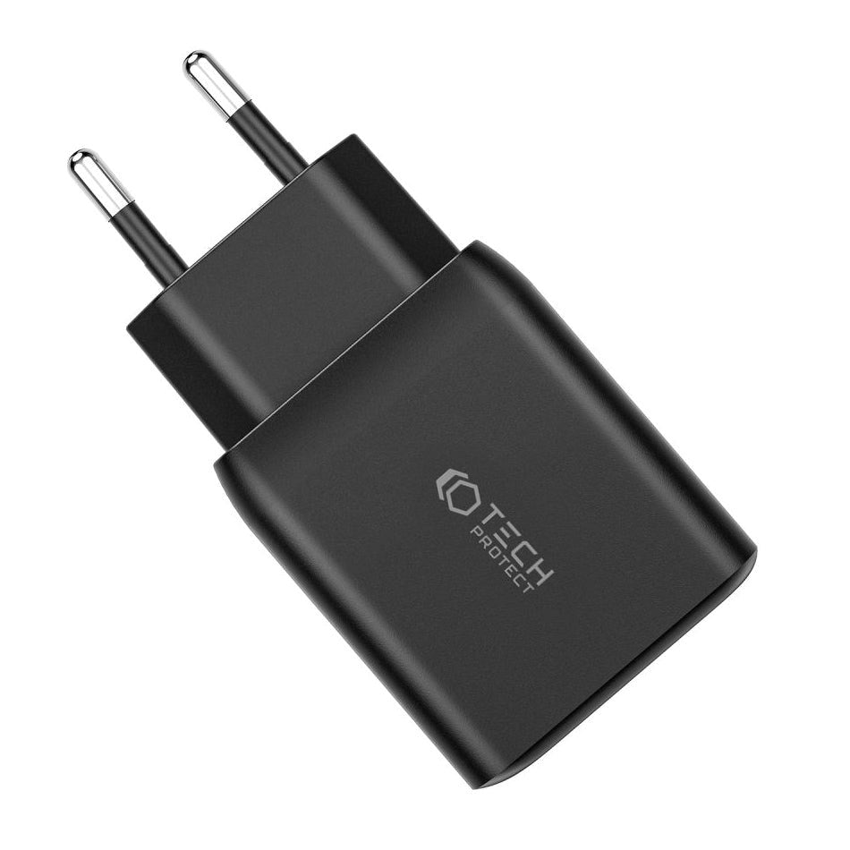 Tech-Protect Network PD 35W Wall Charger w. 2 x USB-C - Black