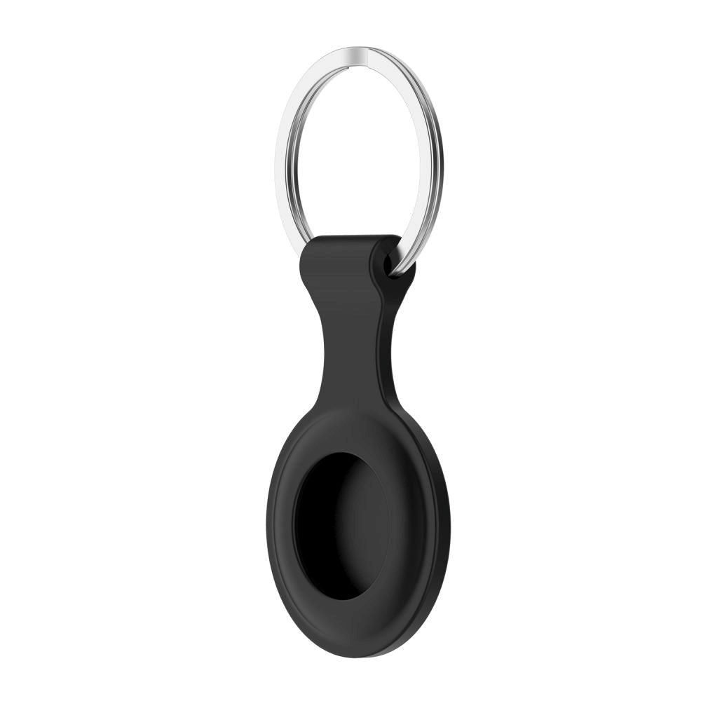 Tech-Protect Icon AirTag Silicone Case w. Keychain - Black