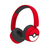 Wireless Children's On-Ear Headset Max. 95dB - 3-7 Years - Pokemon - Red / White