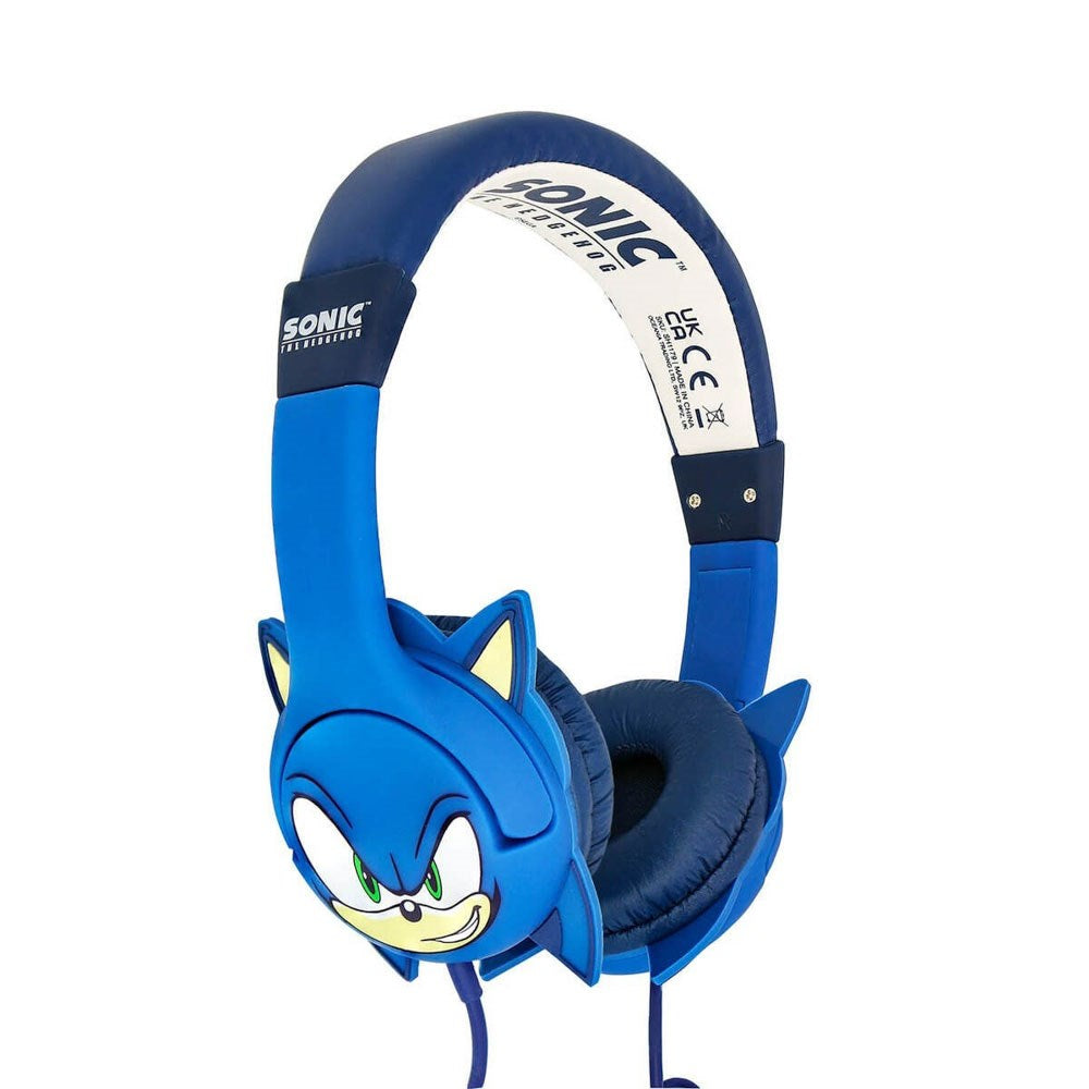 SONIC the Hedgehog OTL On-Ear Headphones for Kids with 3D Ears - Max. 85dB - Blue