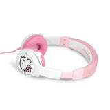 Hello Kitty OTL On-Ear Headphones for Kids with 3D Ears - Max. 85dB - White / Pink