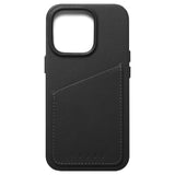 Mujjo iPhone 14 Pro Leather Wallet Case - Black