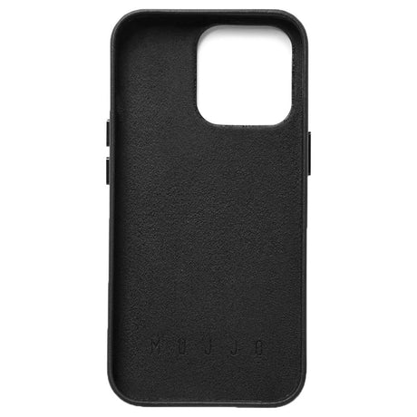 Mujjo iPhone 14 Pro Leather Wallet Case - Black