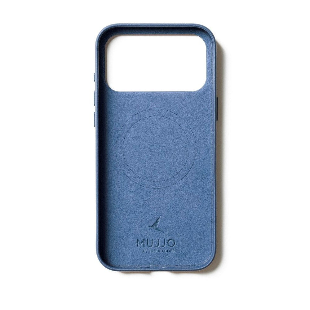 Mujjo iPhone 17 Pro Leather Case - MagSafe Compatible - Monaco Blue