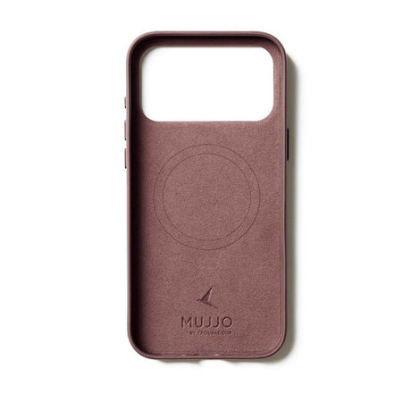 Mujjo iPhone 17 Pro Max Leather Case - MagSafe Compatible - Bronze Red