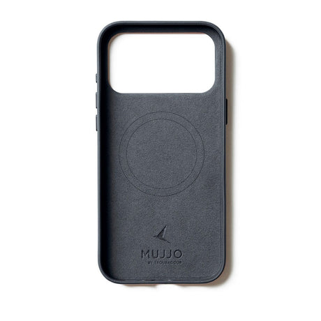 Mujjo iPhone 17 Pro Max Leather Case - MagSafe Compatible - Basalt