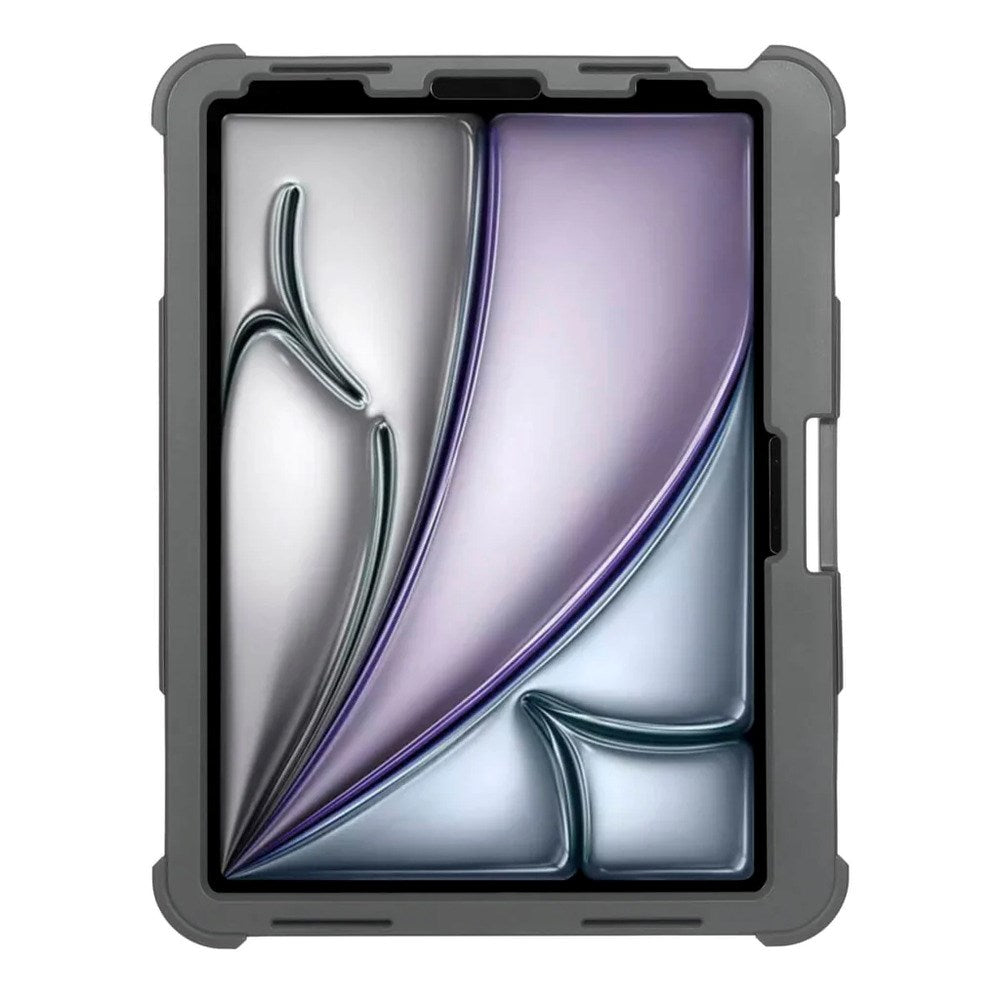 iPad Air 11" (2026 / 2025 / 2024) / iPad Air (2022 / 2020) / iPad Pro 11" (2022 / 2021 / 2020 / 2018) Targus Tough Case w. Kickstand and Protective Film - Grey / Transparent