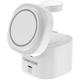 Canyon WCS-205 15W Qi2 2-in-1 Wireless Charger - MagSafe Compatible - White