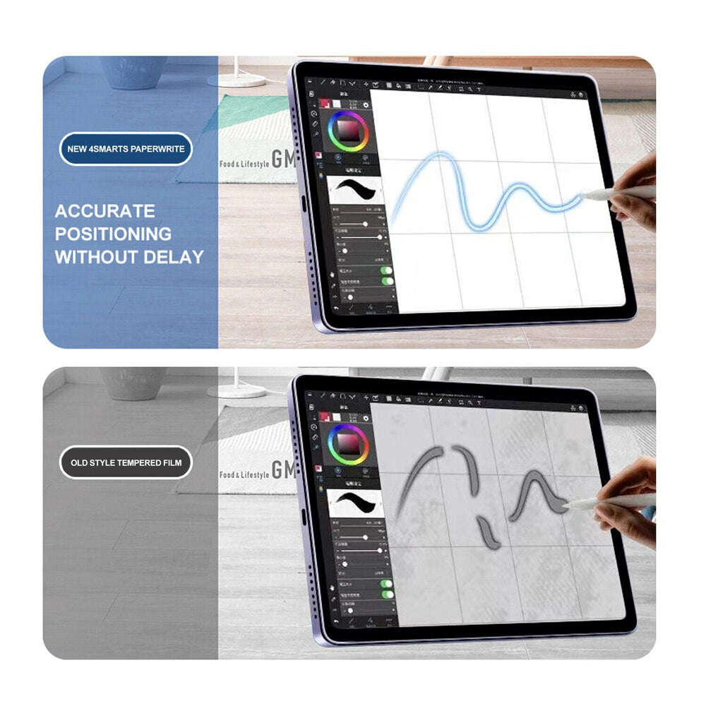 iPad 11" (2025) / 10.9" (2024/2022) 4smarts Screen Protector Film with Paperwrite Function - Transparent