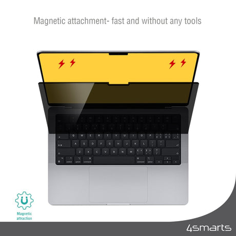 MacBook Pro 14 M1/M2/M3/M4 (2021-2024) 4smarts Magnetic Protective Film - Privacy Filter