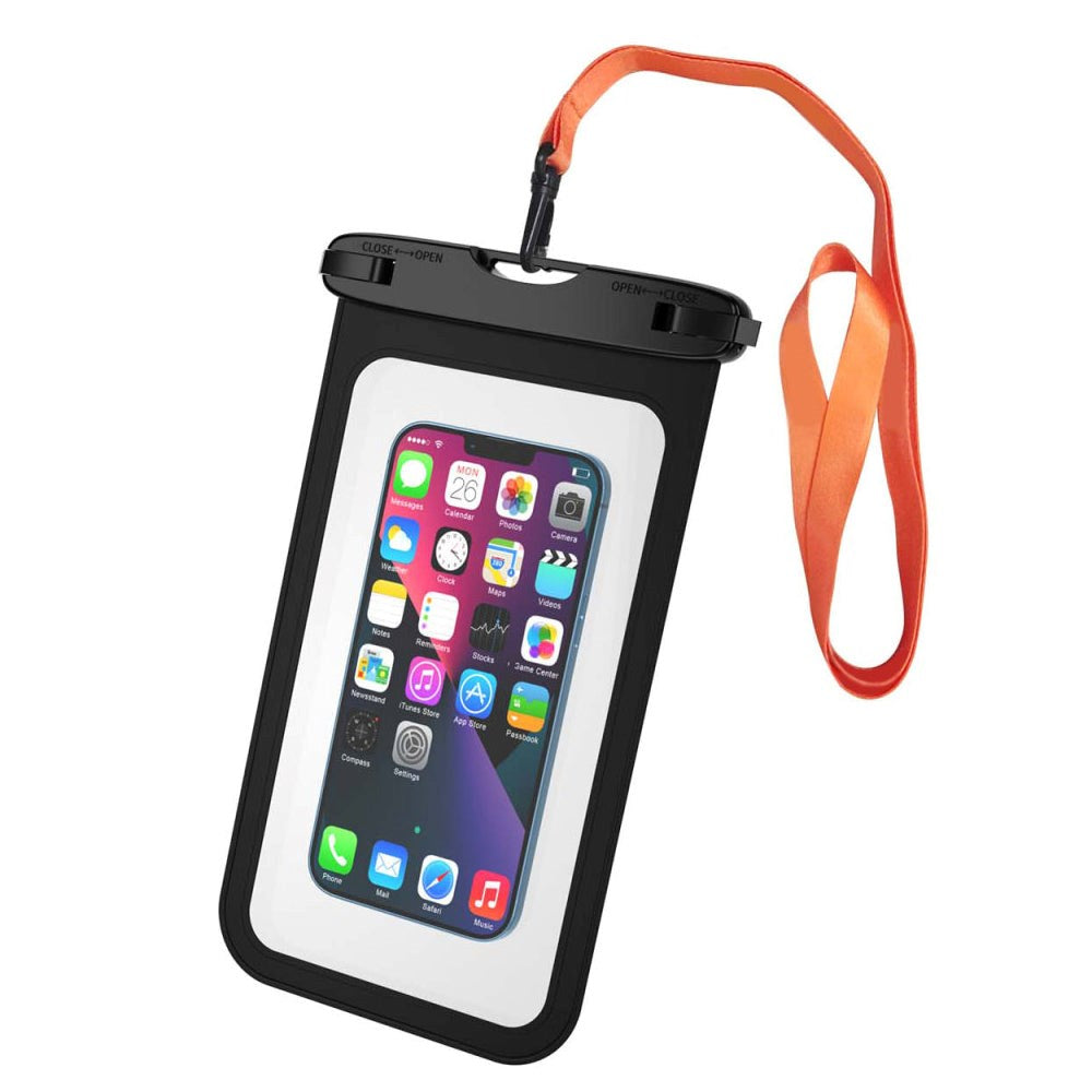 4smarts Universal Smartphone Waterproof Active Pro Stark Case - Black / Transparent (Maks. phone: 120 x 225 x 20 mm)