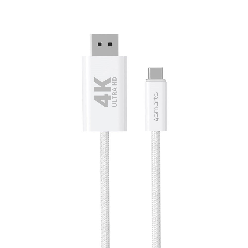 4smarts USB-C to DisplayPort Cable - 2m - White