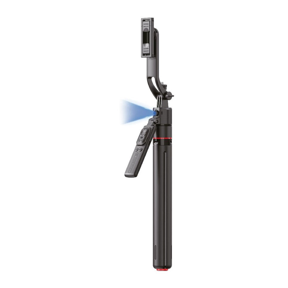 4smarts 360 AI Tripod Selfie Stick with Face Tracking & Remote Control - Black