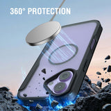 iPhone 17 4smarts Urban Pro Flip Case - MagSafe Compatible - Transparent / Black