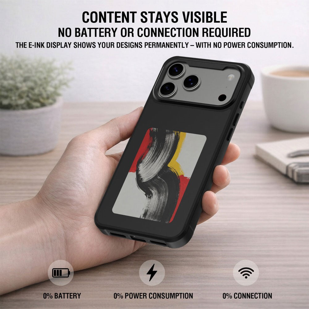 iPhone 17 Pro Max 4smarts E-Ink Case - MagSafe Compatible - Black