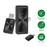 4Smarts Wireless Adapter with Screen Mirroring for Apple CarPlay & Android Auto - Black
