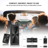 4Smarts Wireless Adapter with Screen Mirroring for Apple CarPlay & Android Auto - Black