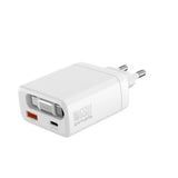 Wall Charger PD (Power Delivery) 65W 4smarts Jojo w. USB-C og USB-A - White