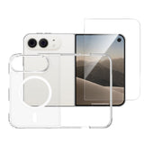 iPhone Duo 4Smarts 360° Protection Set with Case & Screen Protection Glass - MagSafe Compatible - Transparent