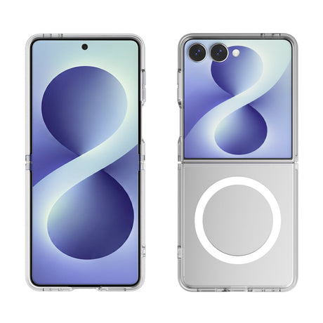 Samsung Galaxy Z Flip8 4Smarts 360° Protection Set with Case & Screen Protection Glass - Transparent