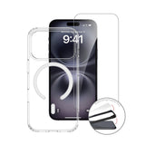 iPhone 18 Pro / 17 Pro 4Smarts 360° Protection Set with Case & Screen Protection Glass - MagSafe Compatible - Transparent