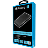 Sandberg Powerbank 2 x USB-A & USB-C 100W (PD) - 38,400 mAh - Black