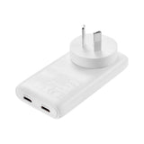 Sandberg 4-in-1 65W Travel Charger with 2x USB-C – EU / UK / AUS - White