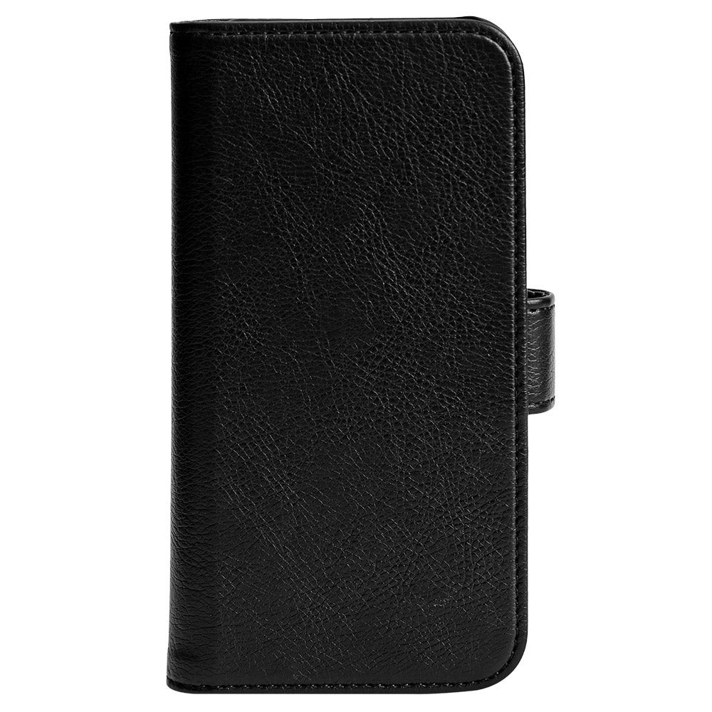 Essentials iPhone 13 Pro Leather Flip Case 2 in 1 with Card Holder - Black